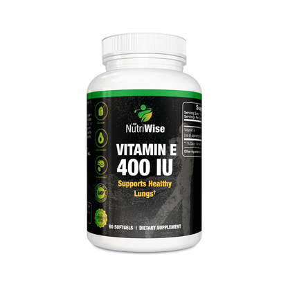 Vitamin E 400IU Softgel, 1 serv. size