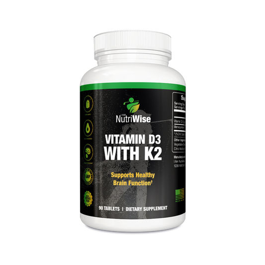 Vitamin D3 with K2, 1-3 serv. sz